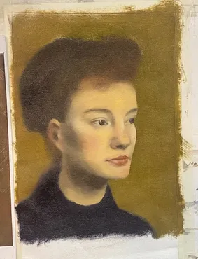 Portrait painting of a woman